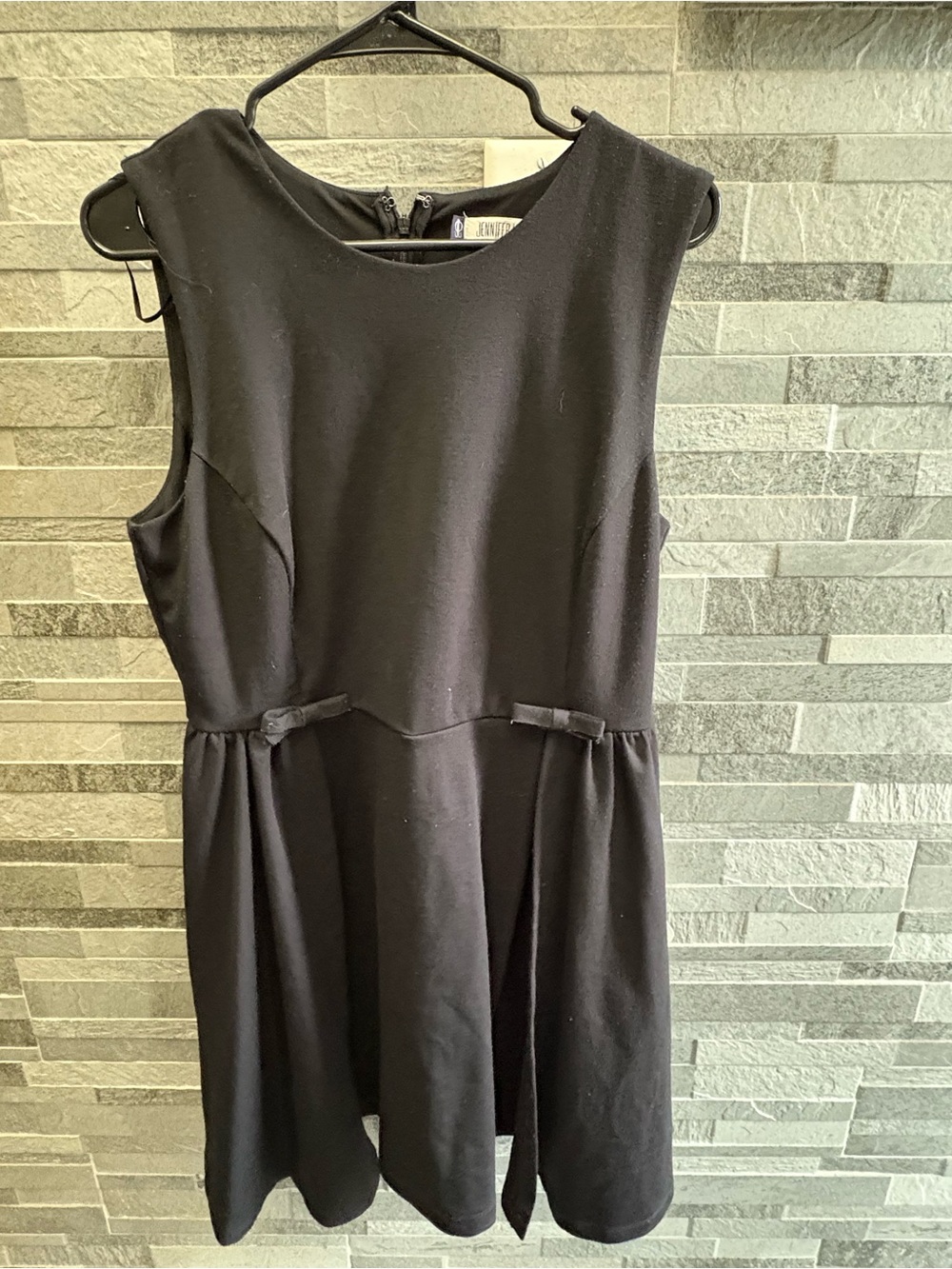Jennifer Lopez Black Sleeveless Mini Dress